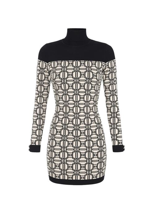 Miniabito dolcevita logo jacquard ELISABETTA FRANCHI | AM30B47E2.E84